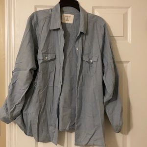 Light weight button up 2x